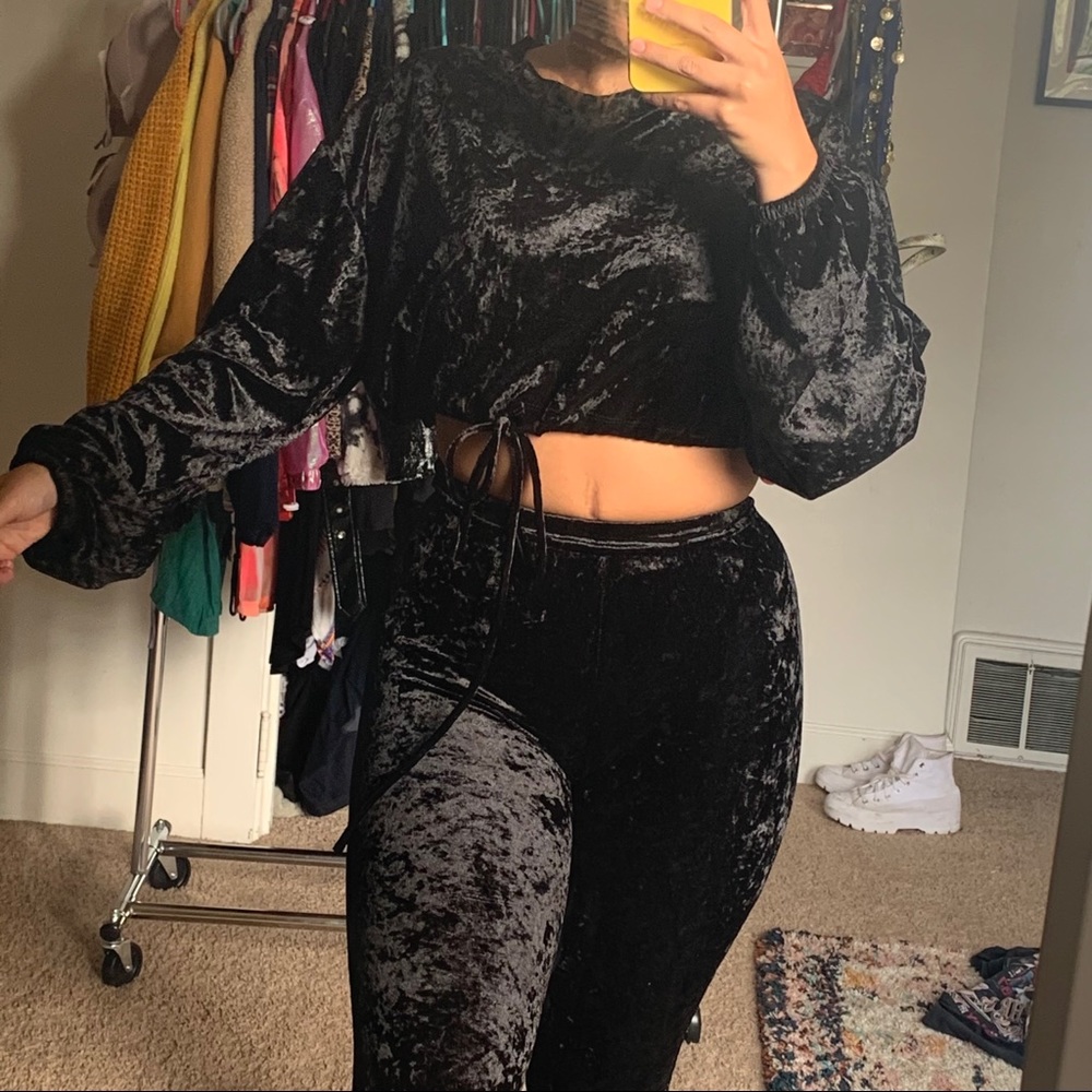 Black Velvet 2 Piece Set